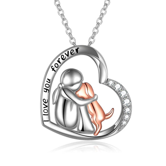 Sterling Silver Keepsake Dog  Lover Memorial Pendant Necklace Gifts for Women - yourmomsclosetboutiq