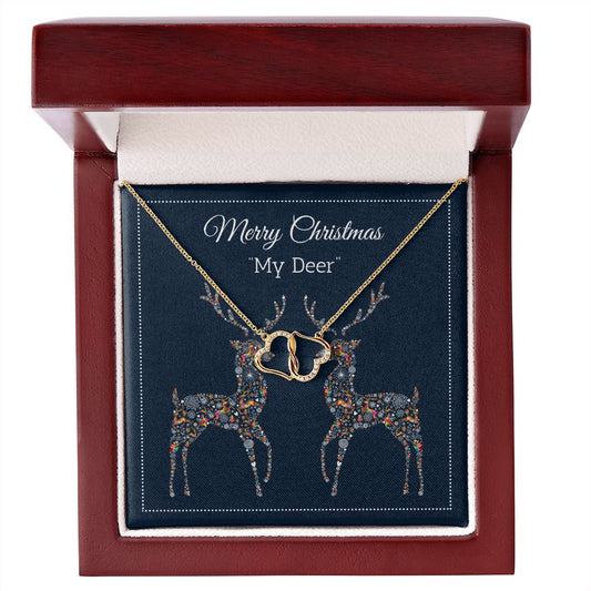 Christmas Gift for Wife– Merry Christmas, “My Deer”, Everlasting Love, Solid Gold - yourmomsclosetboutiq