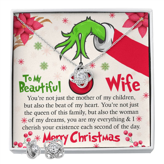 Christmas Gift for Wife – To My Beautiful Wife You're Not Just The Mother of my Children, Love Knot Set - yourmomsclosetboutiq