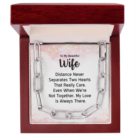 Gift For Wife- To My Beautiful Wife, Distance Never Separates Two Hearts... - yourmomsclosetboutiq