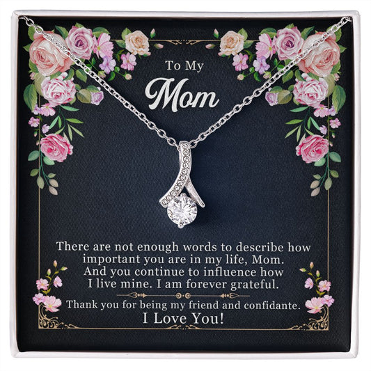 Gift for Mom – There are not enough words to describe how important you are, Alluring Beauty Necklace - yourmomsclosetboutiq
